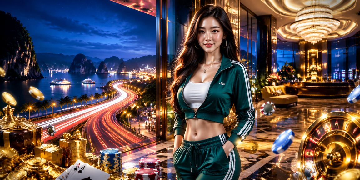 Ánh neon Hạ Long minh họa trải nghiệm cược và bảo mật trực tuyến