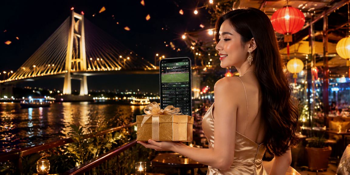 Người dùng Sài Gòn xem thông tin cược thể thao trong không khí chợ đêm